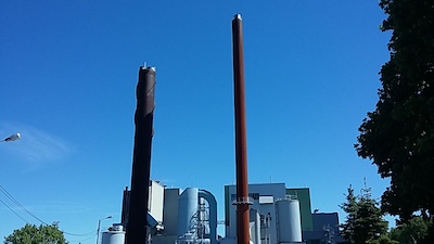 Porvoo Energy chimneys.