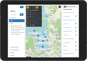 Vesijärvi Foundations EMMI system map service.