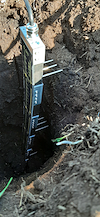 Soil moisture measuring sensor.