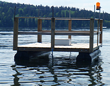 Automatic water quality measuring point at Vesijärvi.