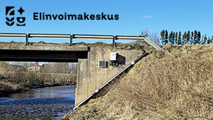 Masinotekin vedenlaadun mittausasema Vöyrinjoella.