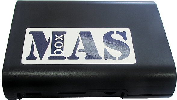 Kuva Masboxista ja Masbox-logosta.